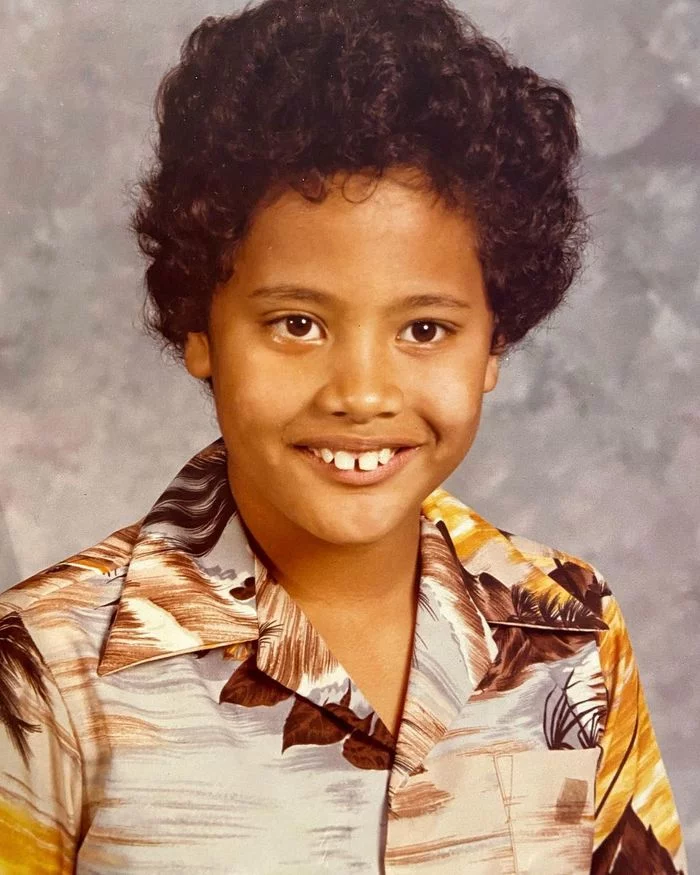 Dwayne The Rock Johnson at age 7 - Dwayne Johnson, The photo