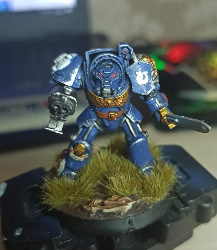 Ultramarines Terminator - My, Ultramarines, Warhammer 40k, Wh painting, Warhammer, Paint, Longpost