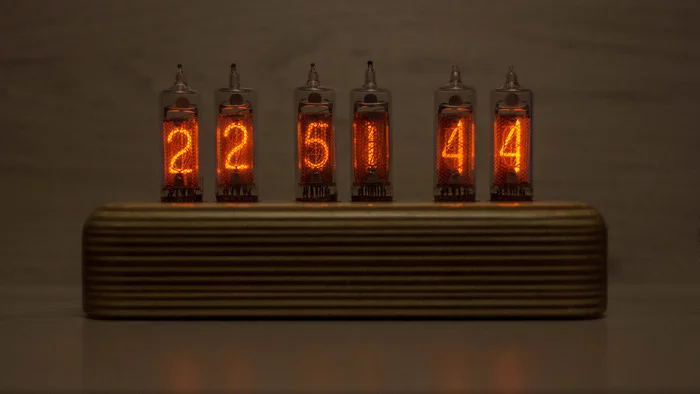 Nixie clock on IN-16 indicators - My, Nixie clock, Clock, With your own hands, Longpost, Needlework with process, GIF, Friday tag is mine, Video