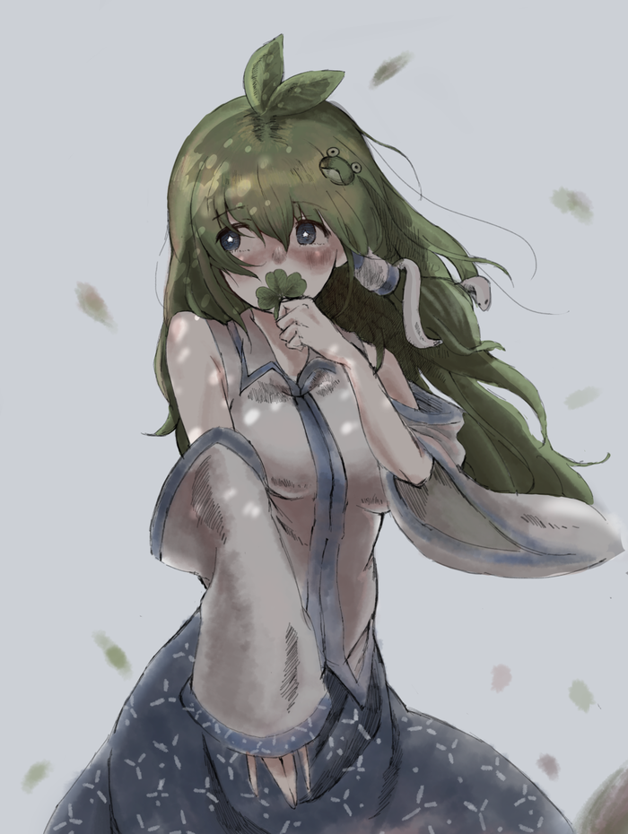 Arts Touhou, Kochiya Sanae, Cirno, Remilia Scarlet, Anime Art, , , 