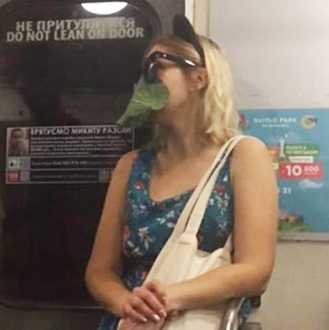 Funny masks you can see on the subway during coronavirus - Coronavirus, Pandemic, Humor, Metro, People, Longpost