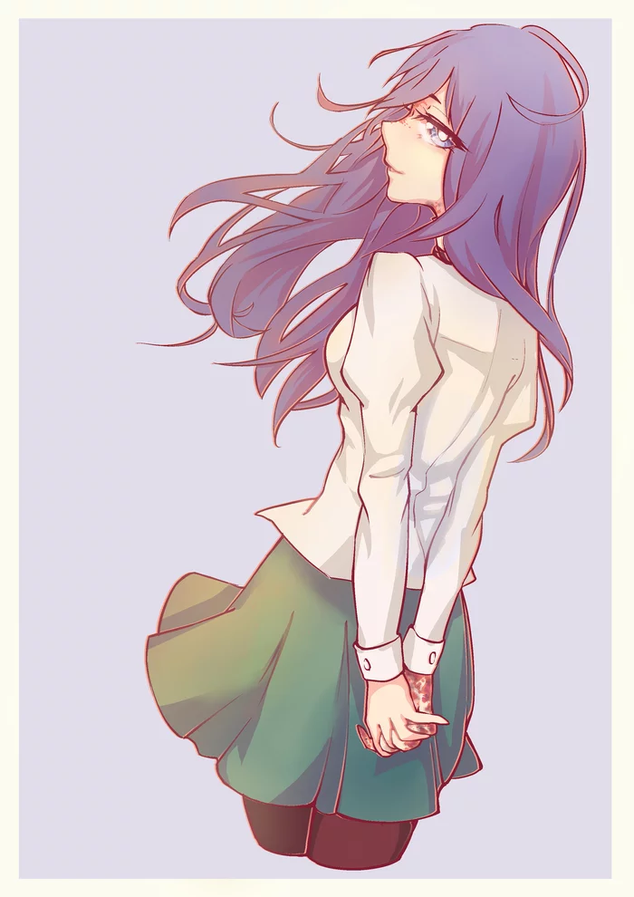 My little Hanako - Katawa Shoujo, Hanako ikezawa, Bullfinch, Девушки, Арт, Шрам