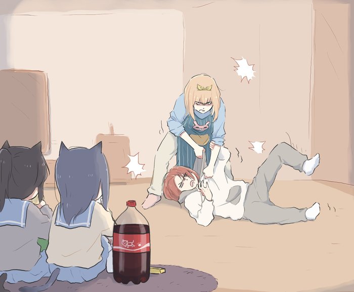 Art Lyytoaoitori, , Anime Art, , Hibike! Euphonium, Liz and the Blue Bird, Nozomi Kasaki, Mizore Yoroizuka, Animal Ears, Yoshikawa yuuko, Natsuki Nakagawa