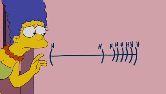 When you grow in the wrong direction - The Simpsons, Marge Simpson, Growth, Not there, Excess weight, Humor