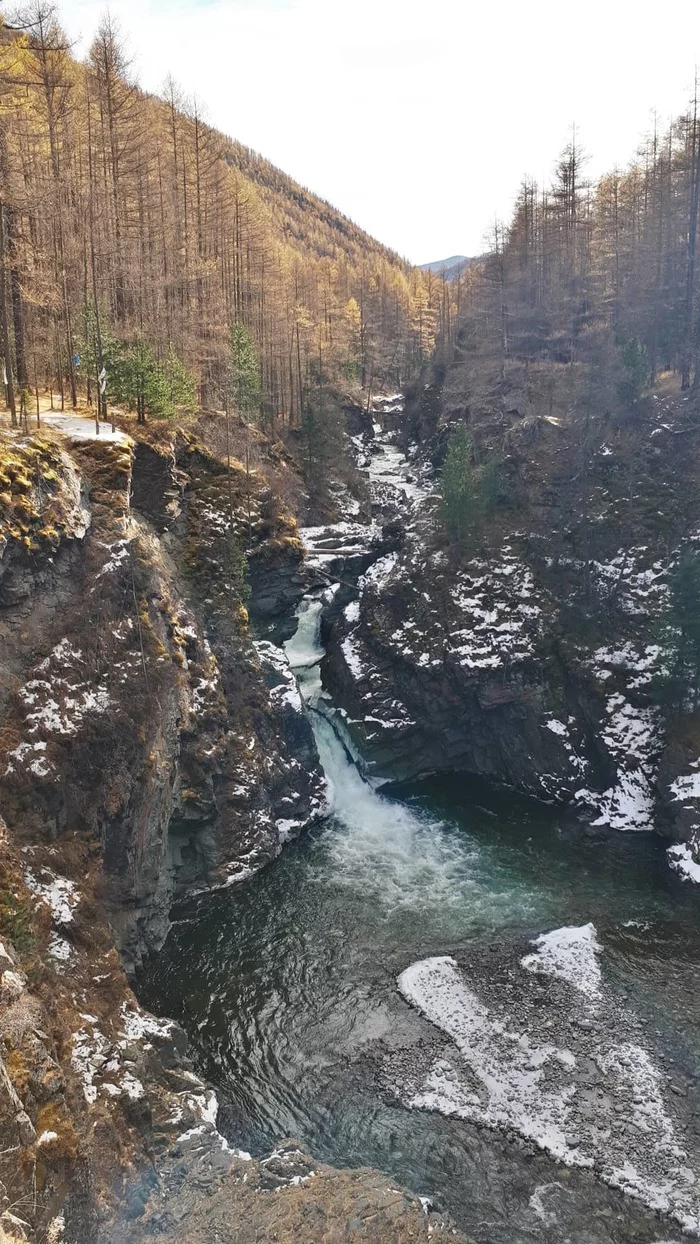 Durgen Canyon. Tyva Republic - Tyva Republic, Nature, Waterfall, Video, Longpost