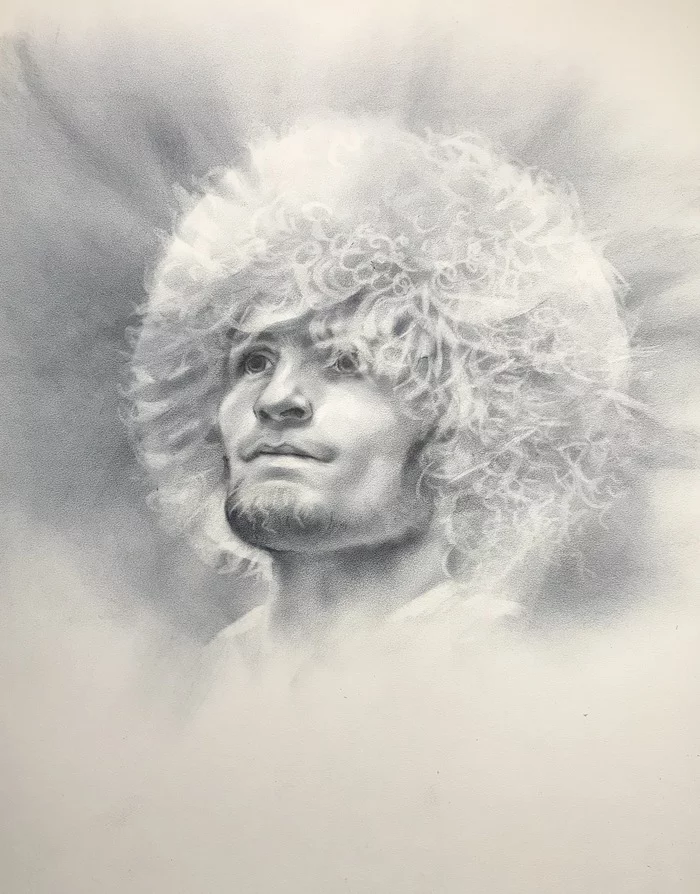 Khabib - My, Sport, Luboff00, Ufc, Graphics, Portrait by photo, Papaha