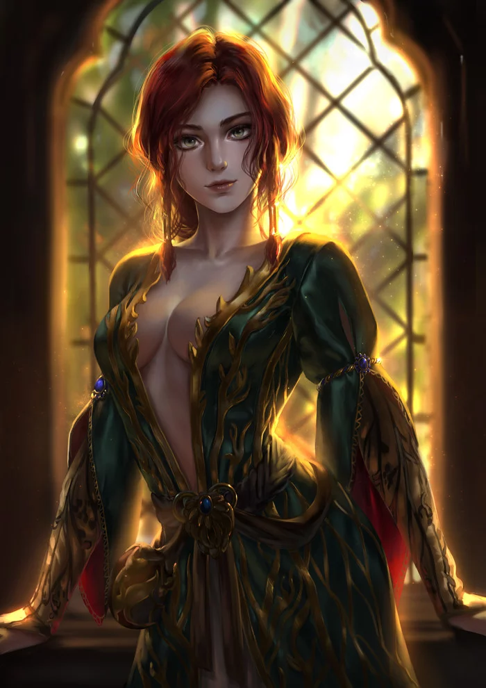 Triss - Art, Girls, Witcher, The Witcher 3: Wild Hunt, Triss Merigold, Jess Reinhardt, Fan art, Games