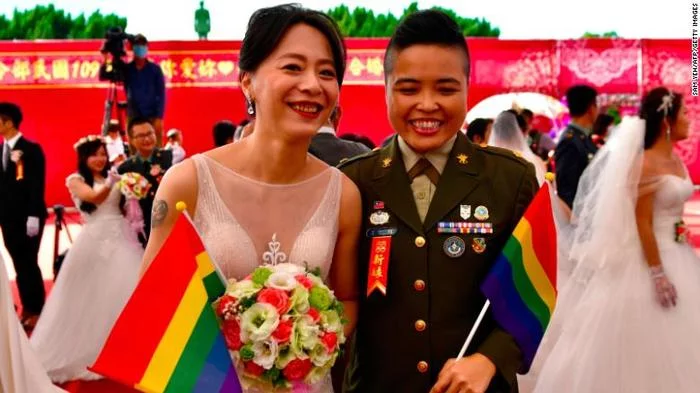 188 same-sex couples married in a massive military wedding - LGBT, Gays, Lesbian, Taiwan, Asia, Wedding, news, Same-sex marriage