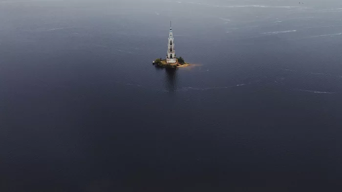 Kalyazinskaya bell tower - My, Kalyazin, Quadcopter, DJI Mavic Air, The photo, Russia, Travels, Video, Dji