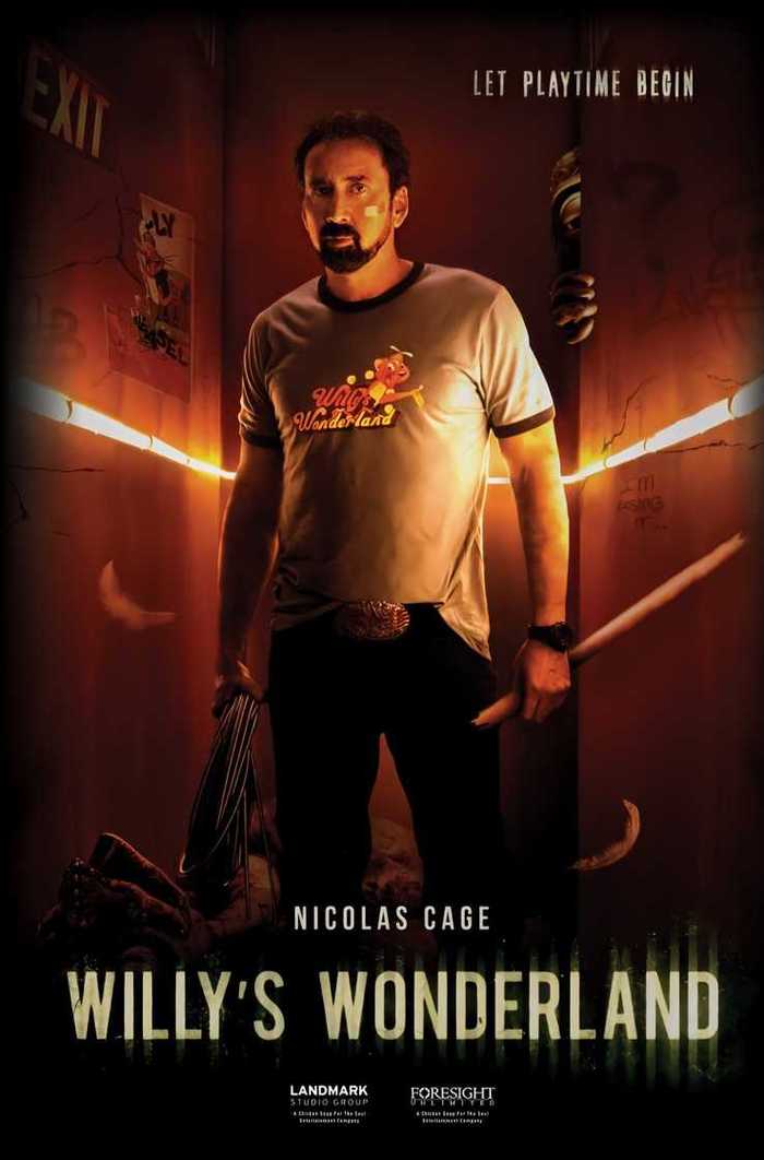 Nicolas Cage vs psychotic animatronics in Willy's Wonderland teaser trailer - My, Nicolas Cage, Teaser, Horror, Premiere, Video, Longpost