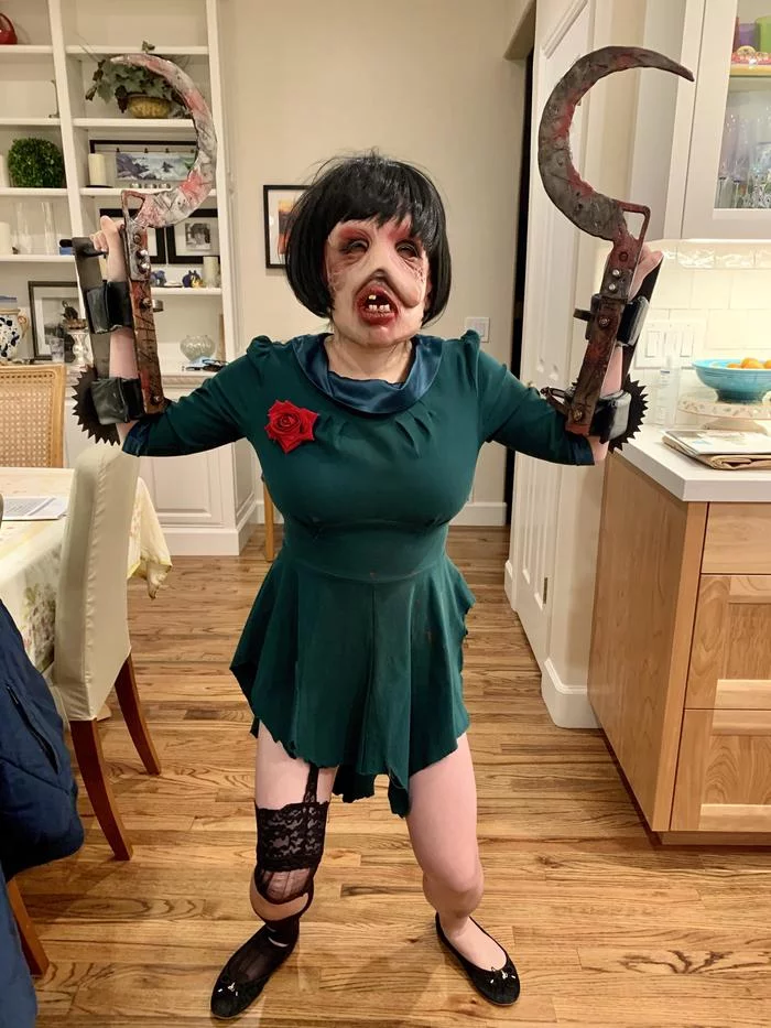I want it and it hurts: a good Halloween costume based on the game Bioshock - The photo, Costume, Girls, Computer games, BioShock, Cosplay, Halloween, Reddit