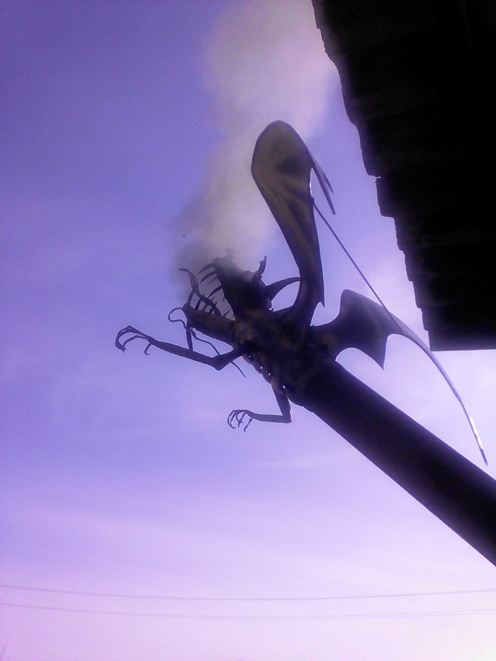 Дымоход "дракон". Делал для себя Металл, Дымоход, Ручная работа, Длиннопост