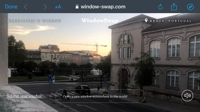 Anti-stress site, shows a random view from the window, from anywhere in the world - Site, Window, View from the window