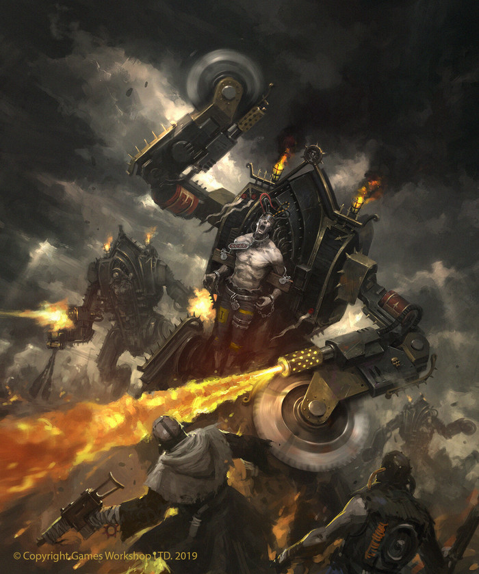 Sisters of Battle - Penitent Engine , Wh Art, Warhammer 40k, , Jaime Martinez