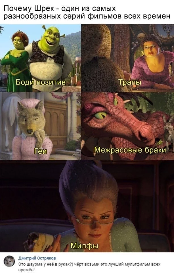 Shrek is always relevant!) - Secret of success, Shrek, Minorities