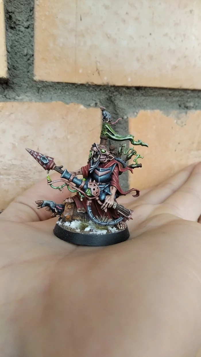 Skaven warlock bombardier - Моё, Warhammer, Warhammer: Age of Sigmar, Skaven, Wh miniatures, Длиннопост