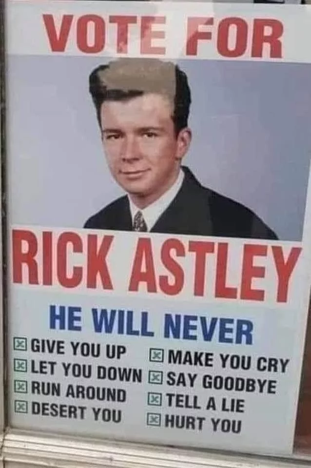 About elections - Elections, Rick astley, Actual