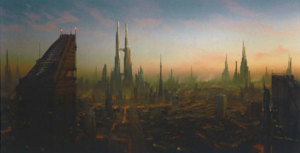 Matte painting: Lava City - Photoshop, 3D modeling, Books, The photo, Town, Lava, Longpost