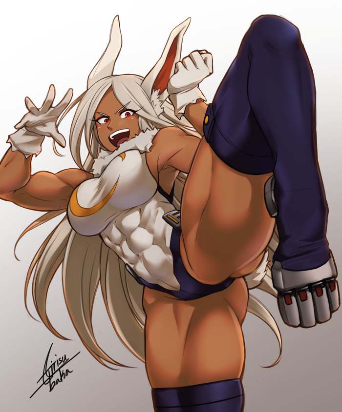 Miruko - NSFW, Крепкая девушка, Арт, Muscleart, Boku no Hero Academia, Miruko, Аниме, Anime Art