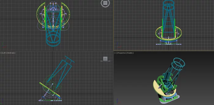 Equatorial mount for a heavy telescope - Longpost, Series Posts that are valuable to me, 3D modeling, Telescope, Crafts, Astronomy, Homemade, My