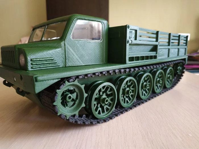 Toy all-terrain vehicle on a 3D printer - My, 3D modeling, 3D печать, Needlework with process, All-terrain vehicle, Video, Longpost