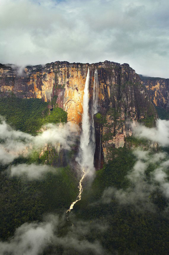 Водопад Анхель - самый высокий водопад в мире Водопад, Венесуэла, Видео, Длиннопост, Анхель
