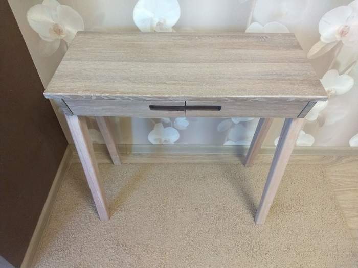 Solid wood dressing table - My, Table, Carpenter, Needlework without process, Oak, Longpost