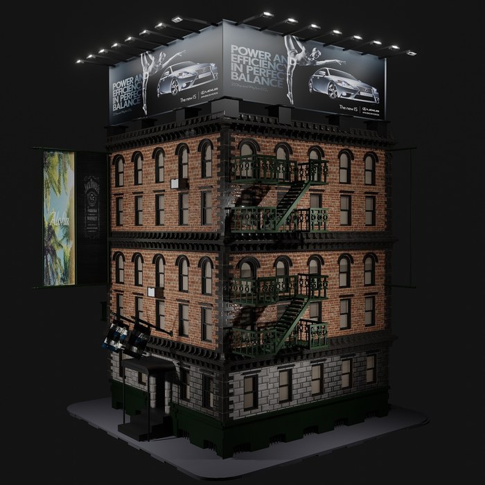 Здание в блендере