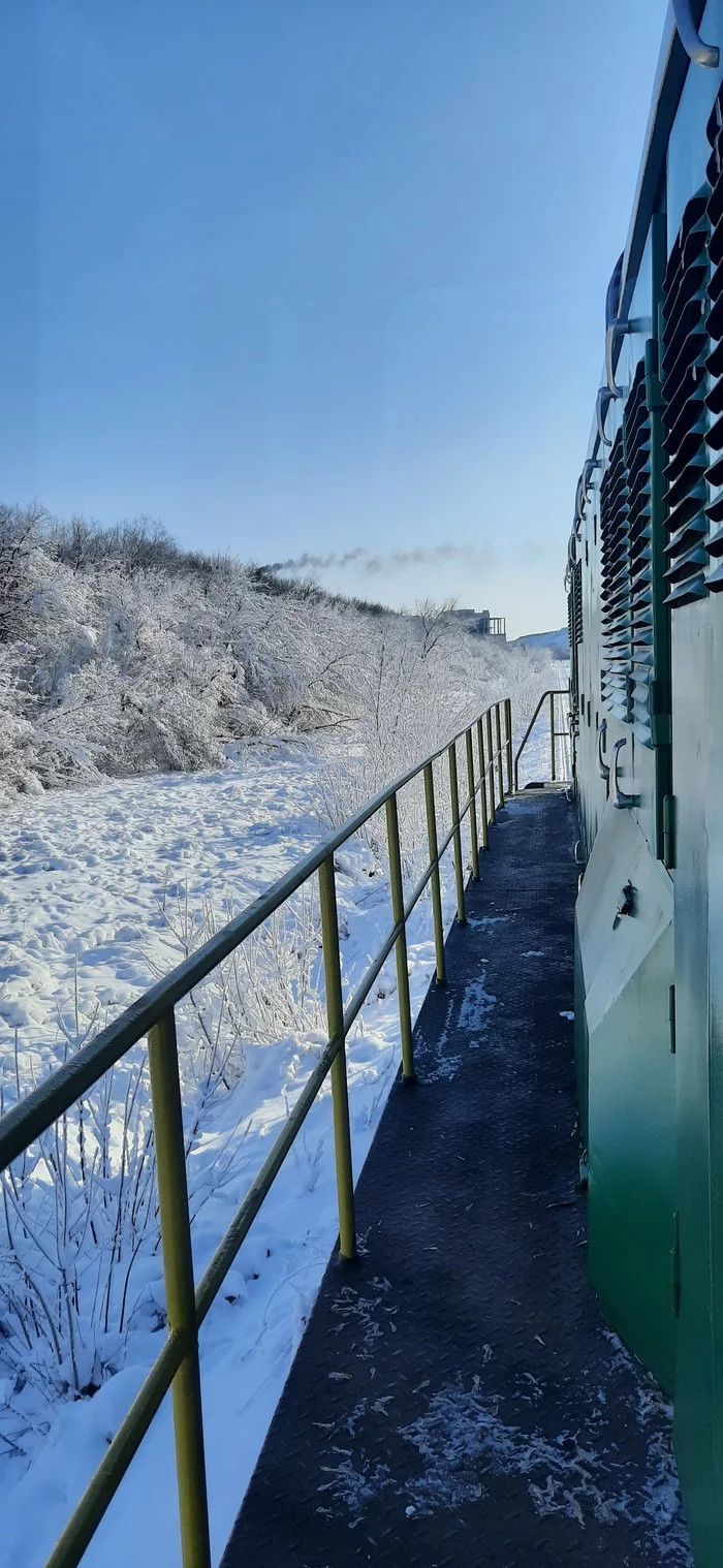 Winter - My, The photo, Winter, Railway, Longpost