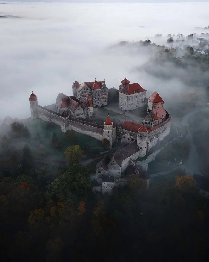 Средневековый замок-крепость Харбург.Германия - Фотография, Германия, Европа, Замок, Крепость