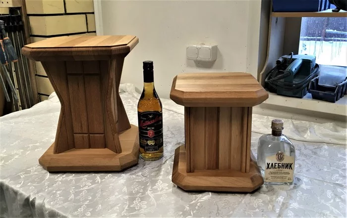 Алкогольные подставки под цветы или упаковка как подарок - Моё, Алкоголь, Новый Год, Подарки, Два в одном, Столярка, Длиннопост