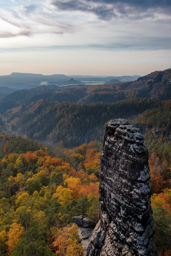 October in Czech Switzerland - My, The photo, Czech, The mountains, Autumn