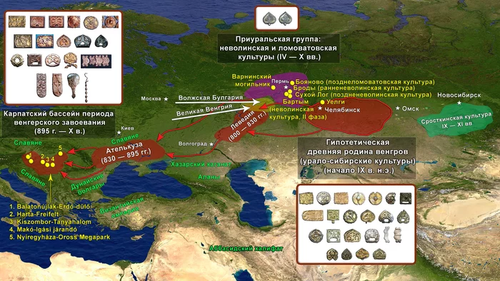 Origin of the Hungarians and the Ural region. History of the Magyars, new genetic data - My, The science, Story, Population genetics, Longpost, Hungarians, Southern Urals, DNA, Video, GIF