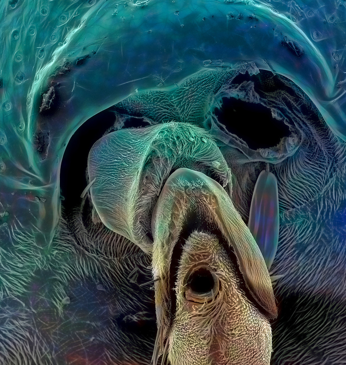 Нос мухи в электронном микроскопе