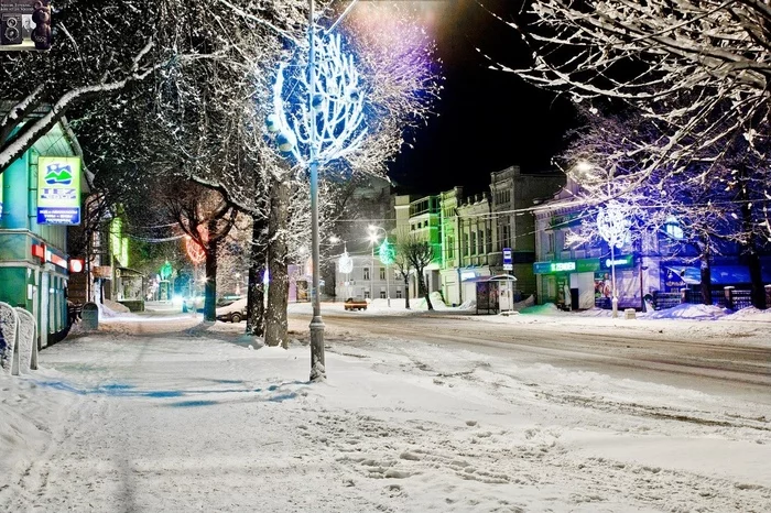 An hour before the new year - My, Cherepovets, New Year, The photo, Winter