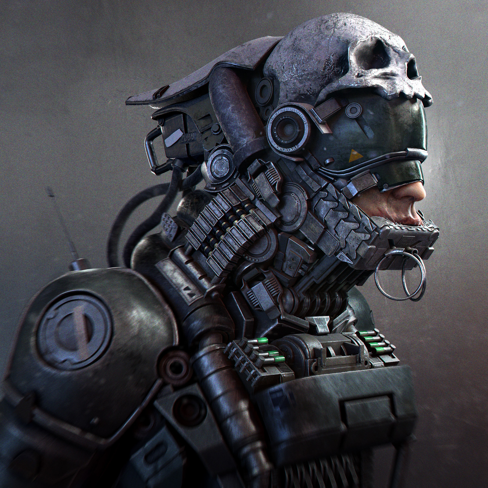 Warhead. - 3D, Mech, Science fiction, Characters (edit), Warhead, Art, Fur