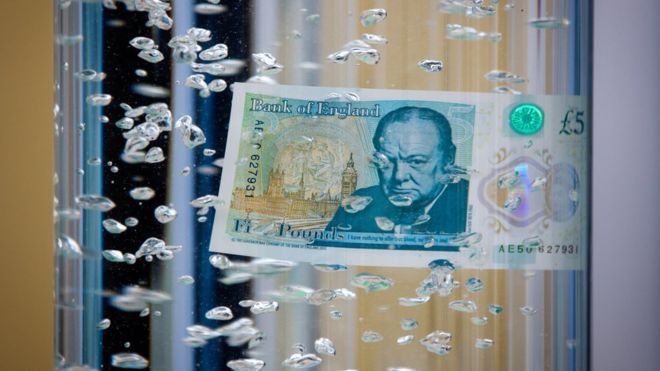 Britain's five-pound banknote features Churchill - news, Bill, Winston Churchill, Great Britain