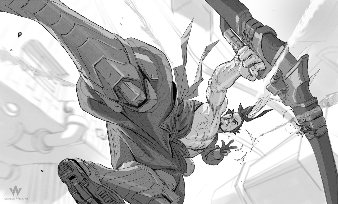 Overwatch Sketches - Overwatch, Blizzard, Mei, Hanzo, Dva, Genji, Pharah, Winston, Longpost