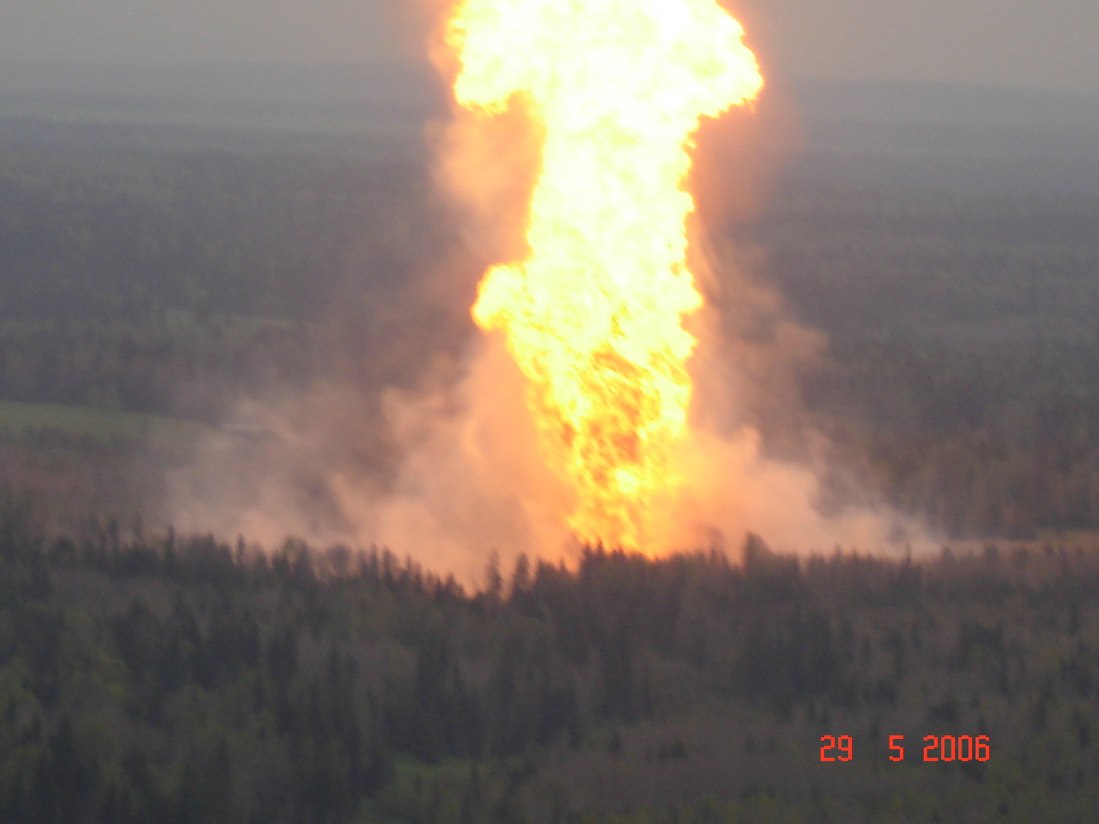 Main gas pipeline rupture 2 - My, Gas pipeline, Explosion, Crash, Longpost