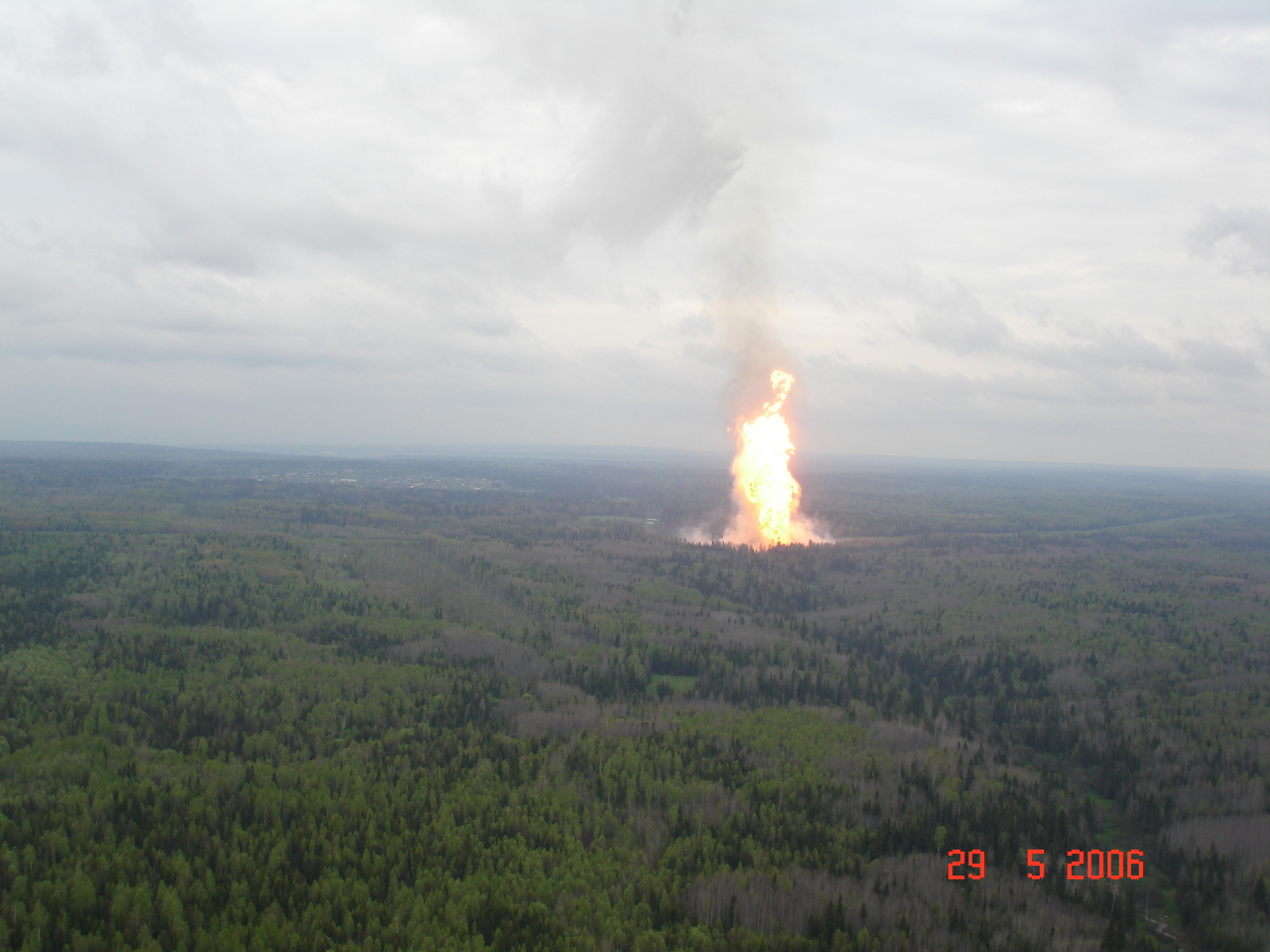 Main gas pipeline rupture 2 - My, Gas pipeline, Explosion, Crash, Longpost