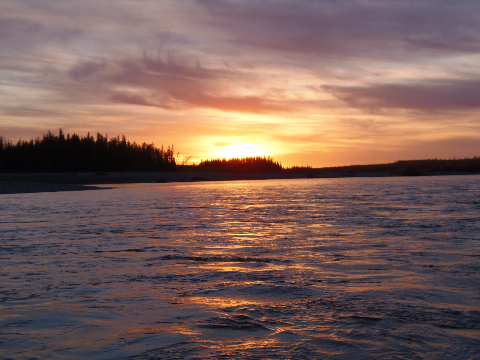 Sunset - My, Photo, Nature, Sunset, Taiga, Yakutia, Evening, River