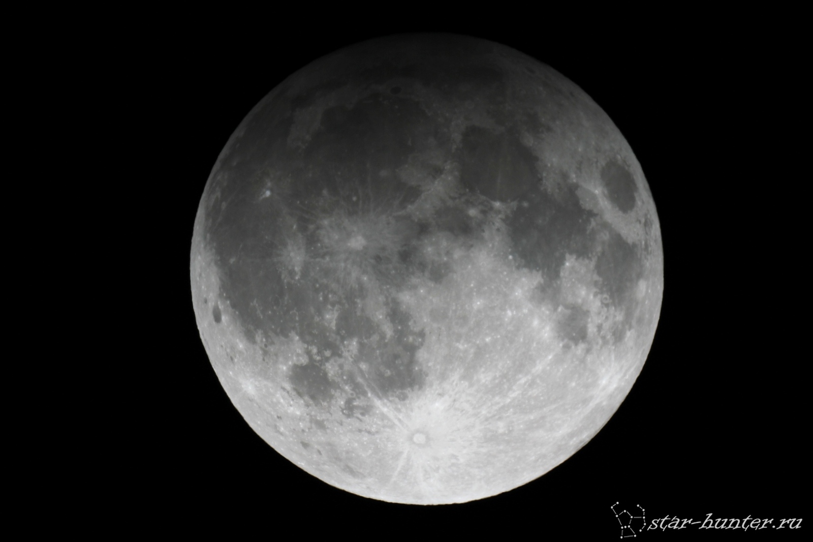 Lunar eclipse, September 16, 2016, 22:18. - My, moon, Astronomy, Eclipse, Space, Starhunter, Anapadvor