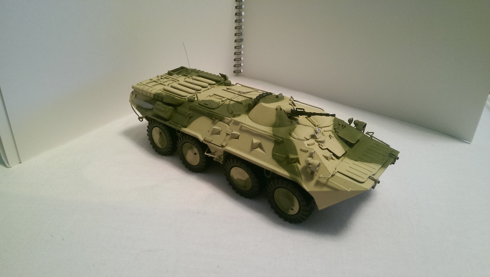 Model BTR 80 - My, Modeling, Military equipment, Longpost