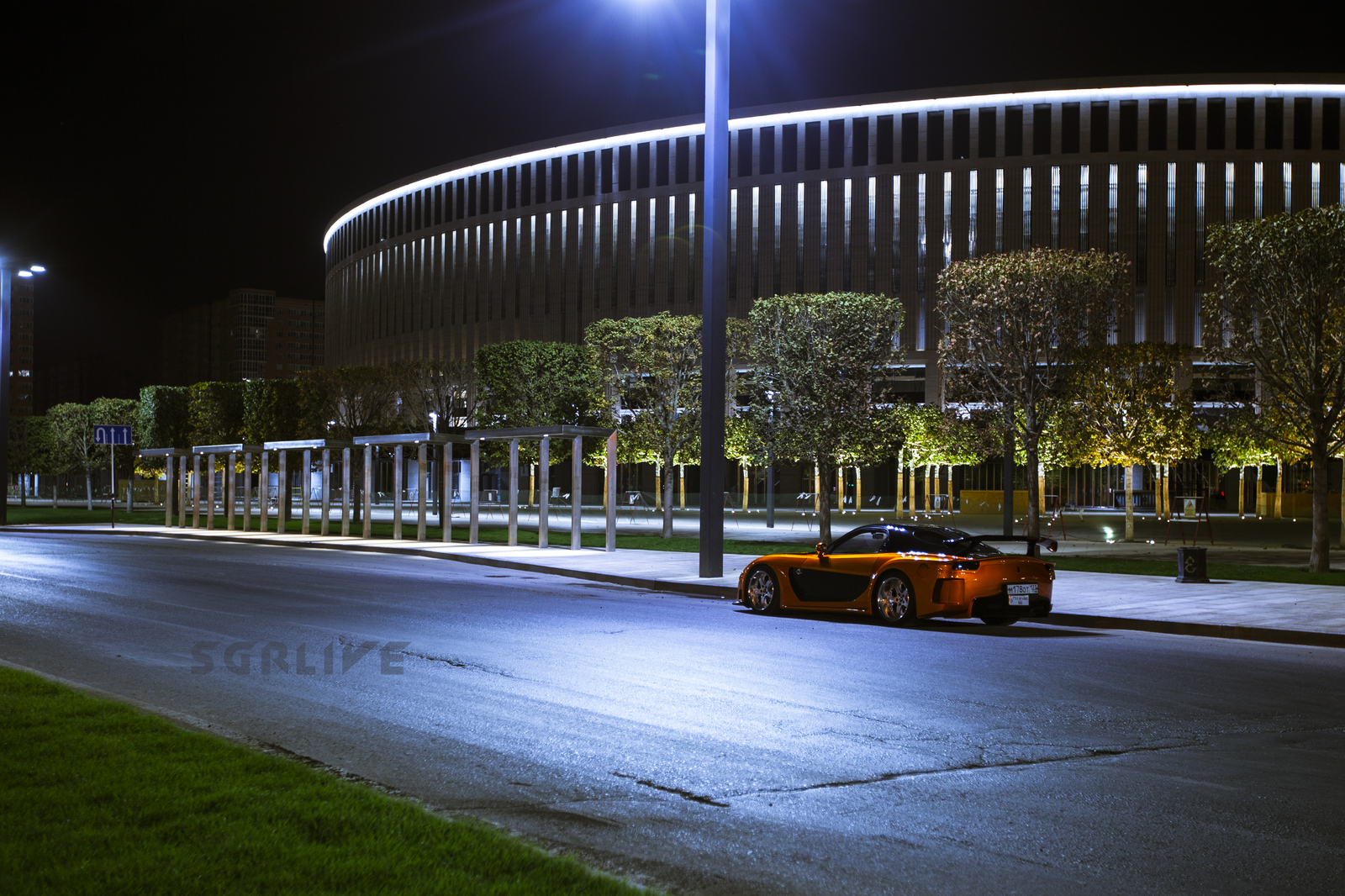 Night shot of Mazda RX7 Veilside Fortune - My, Auto, Canon, Krasnodar, Longpost