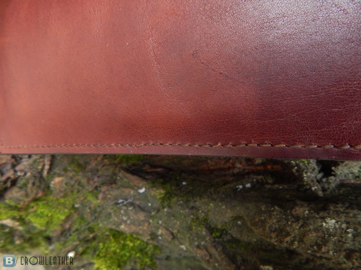 Long wallet detail - My, Leather, Wallet, Wallet, Needlework, Handmade, Longpost