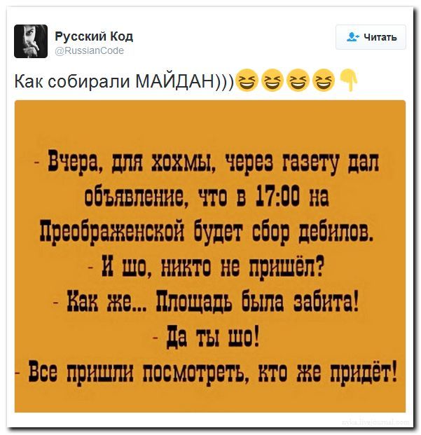 Методичка по сбору Майдана - Политика, Майдан, Юмор, Twitter