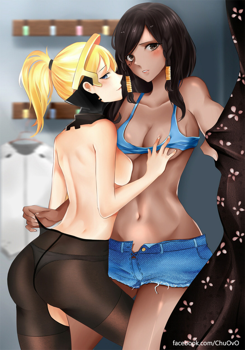 PharMercy - NSFW, Pharmercy, Overwatch, Mercy, Pharah, Blizzard, Overwatch Ero, Длиннопост