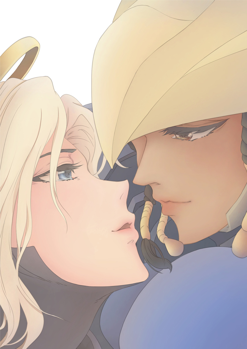 PharMercy - NSFW, Pharmercy, Overwatch, Mercy, Pharah, Blizzard, Overwatch Ero, Длиннопост