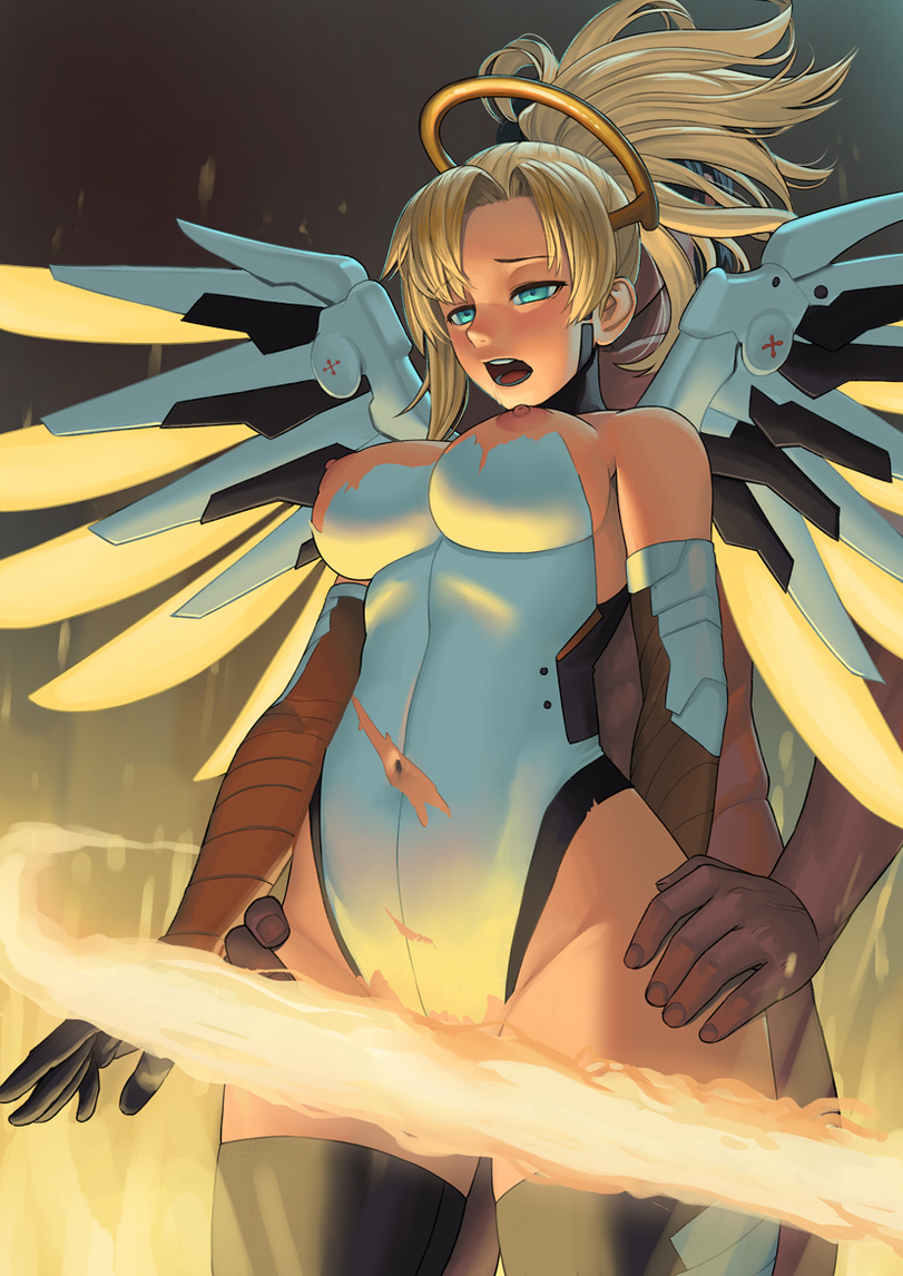 PharMercy - NSFW, Pharmercy, Overwatch, Mercy, Pharah, Blizzard, Overwatch Ero, Длиннопост