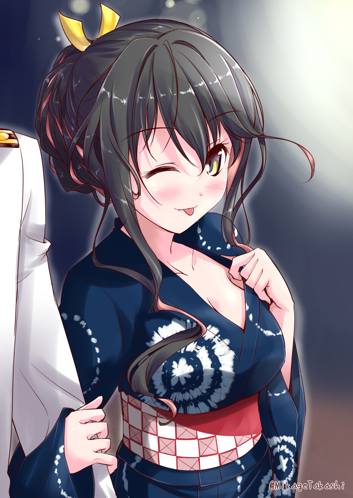 Naganami - Anime, Anime art, Kantai collection, Naganami, Admiral